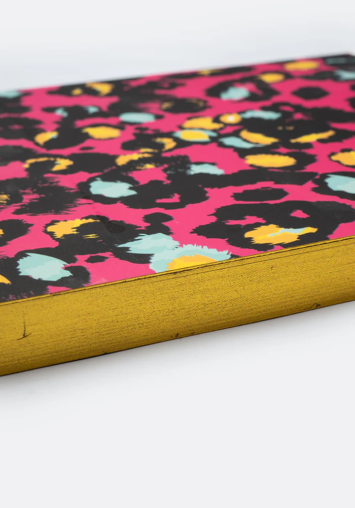 Cute Pink Animal Print Notebook - Colourful Quirky Journal Gift - Image 5