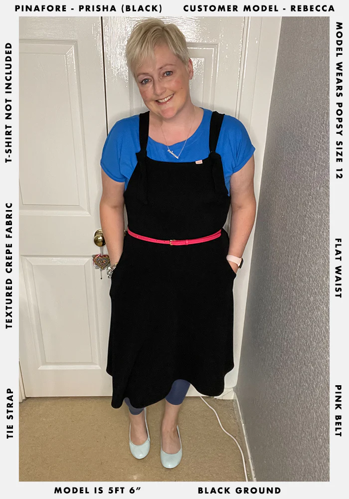 Prisha Black Pinafore - Image 4