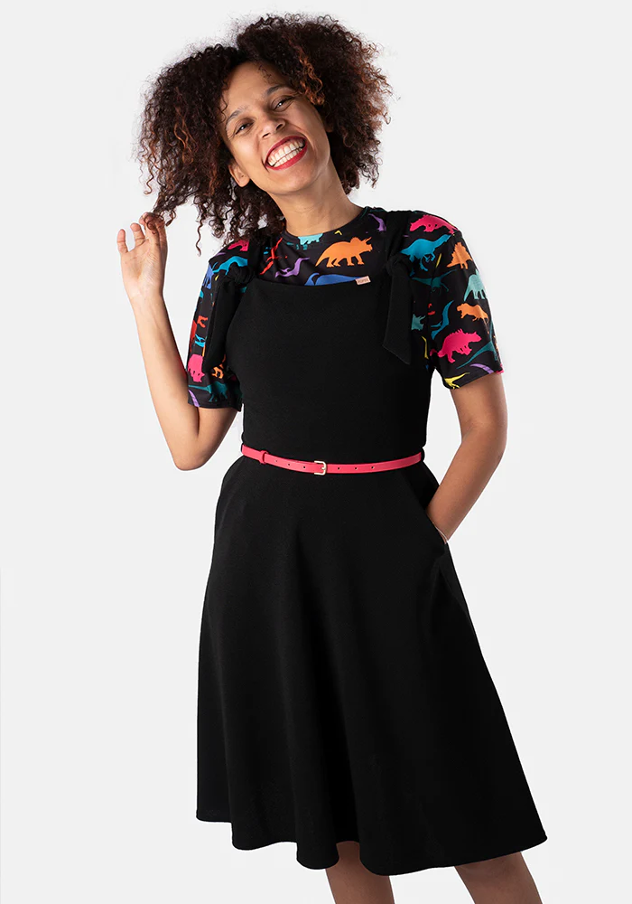 Prisha Black Pinafore - Image 7