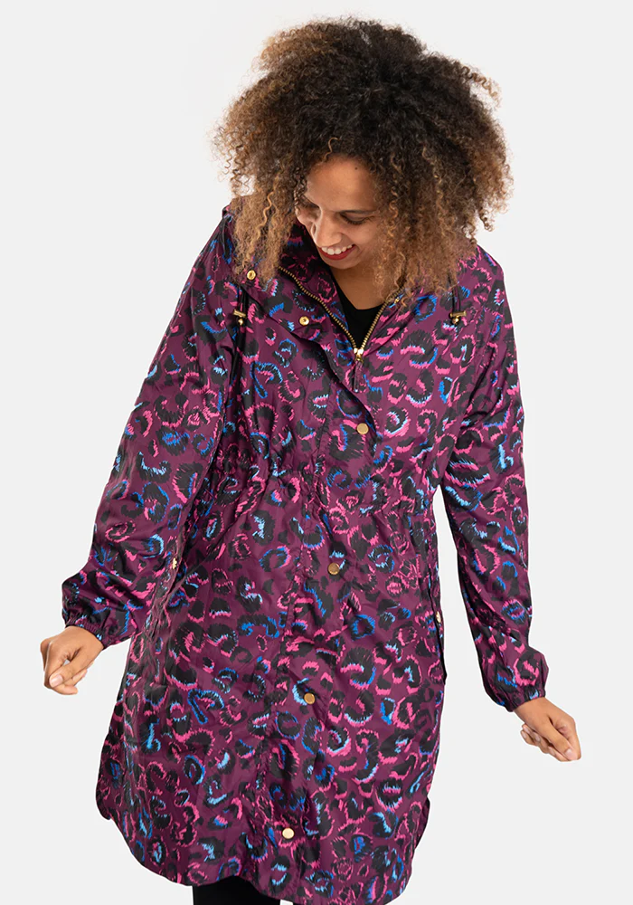 Purple Animal Print Popsy Coat - Image 4