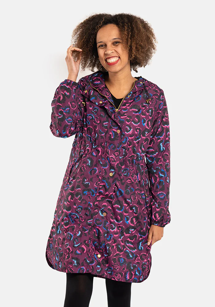 Purple Animal Print Popsy Coat - Image 6