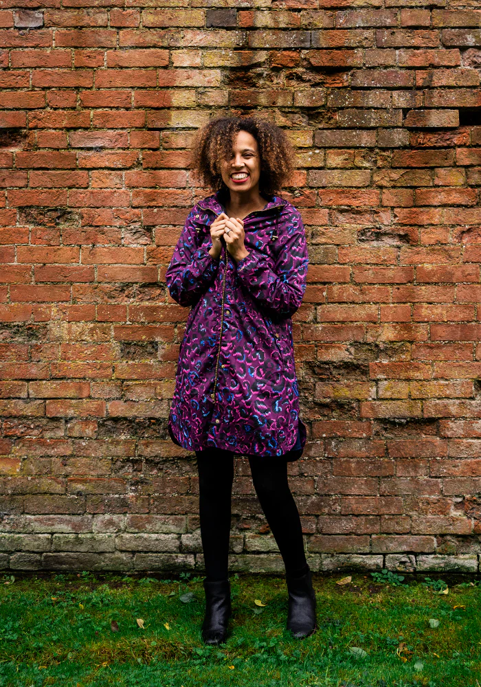 Purple Animal Print Popsy Coat - Image 7