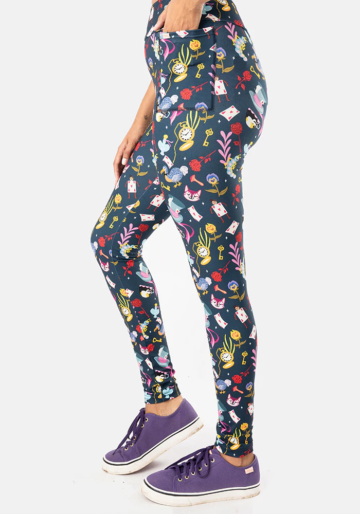 Rene Hatters Tea Party Print Popsy Leggings - Image 3