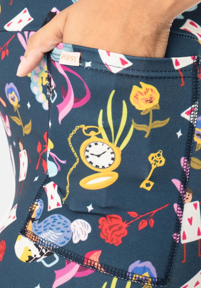 Rene Hatters Tea Party Print Popsy Leggings - Image 4