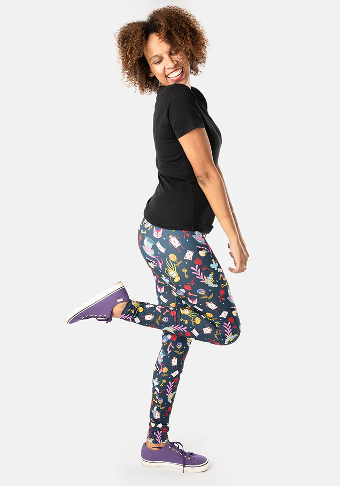 Rene Hatters Tea Party Print Popsy Leggings - Image 5