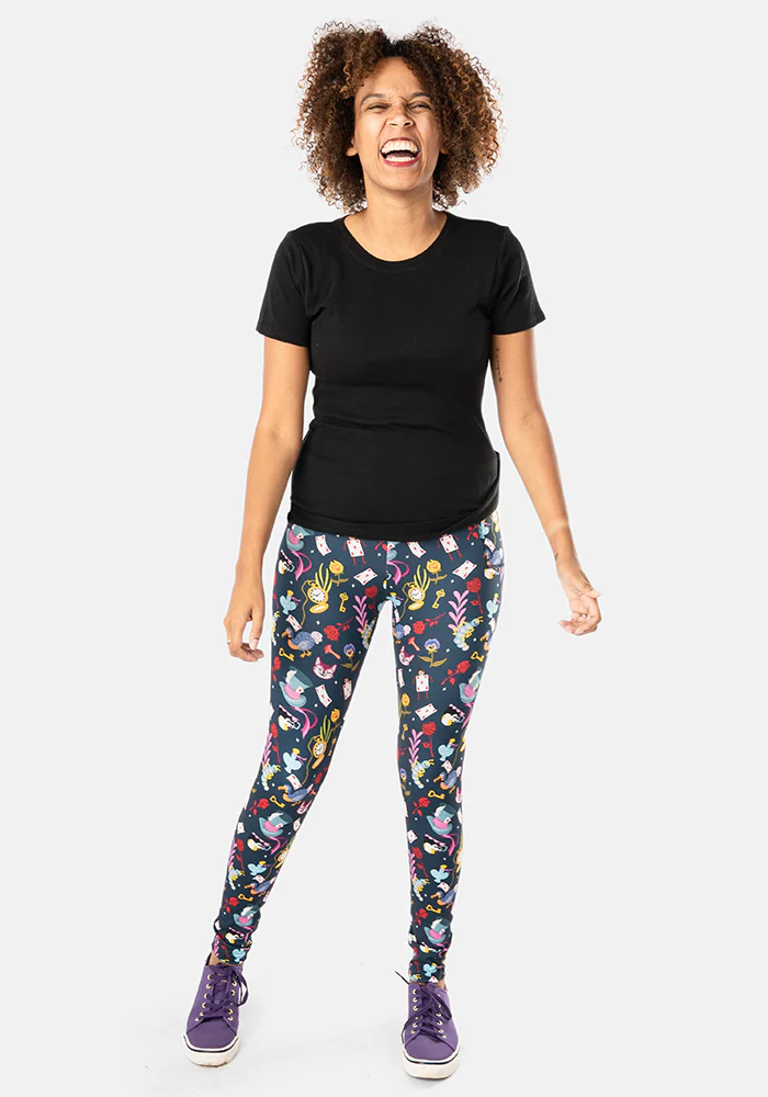Rene Hatters Tea Party Print Popsy Leggings - Image 6