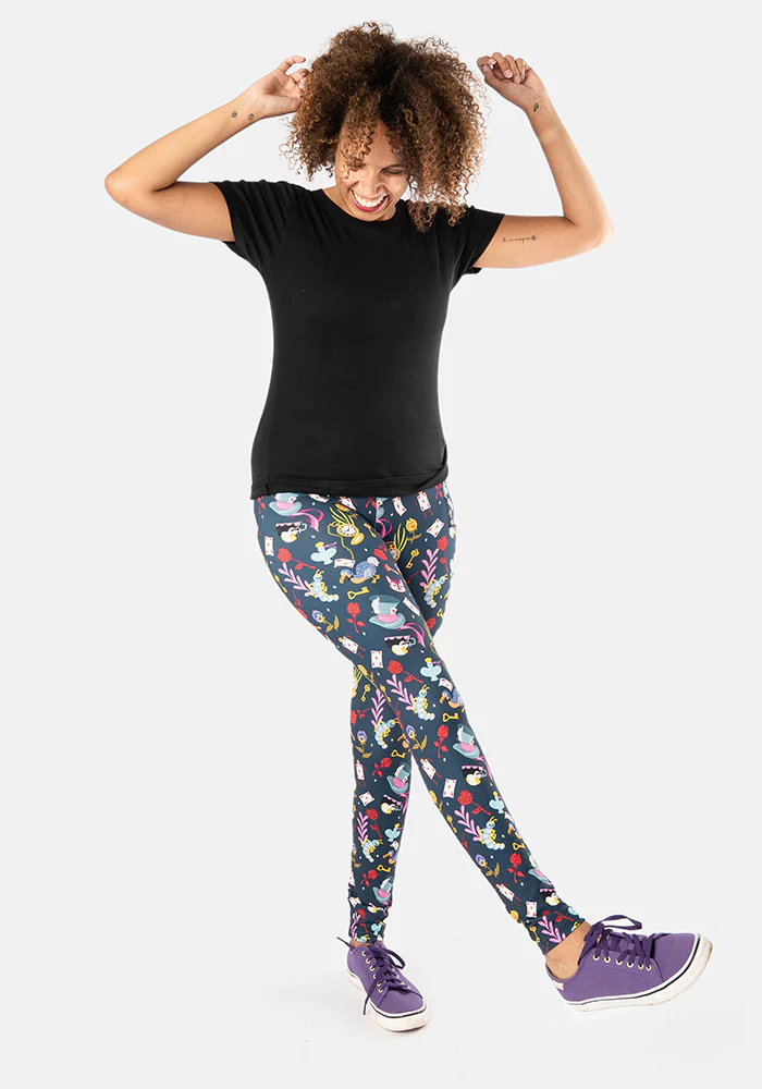 Rene Hatters Tea Party Print Popsy Leggings - Image 7