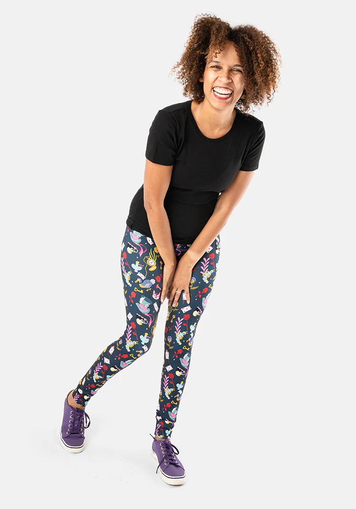 Rene Hatters Tea Party Print Popsy Leggings - Image 8