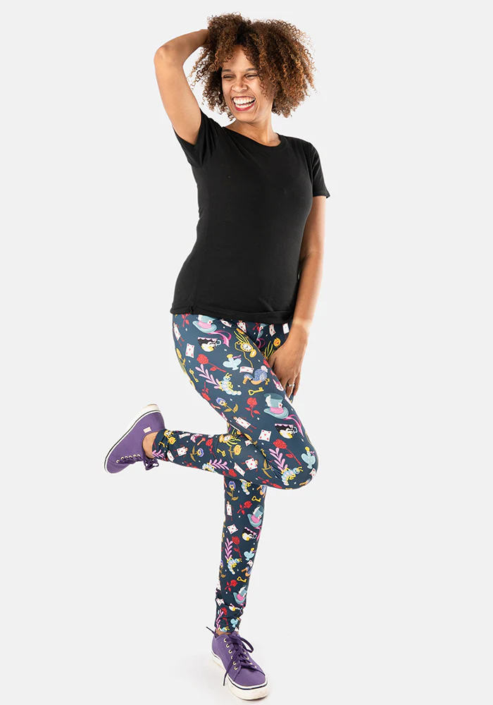 Rene Hatters Tea Party Print Popsy Leggings - Image 9