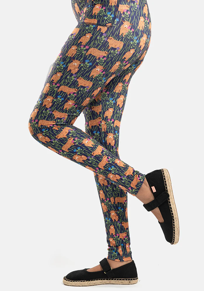 Rene Highland Cow Print Popsy Leggings - Image 5