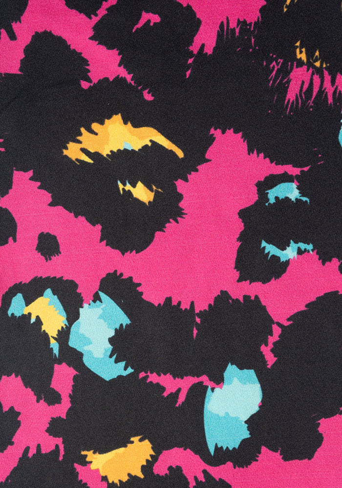 Rene Pink Animal Print Popsy Leggings - Image 3