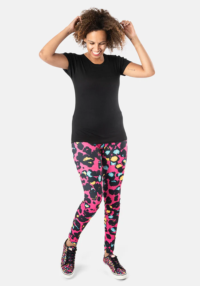 Rene Pink Animal Print Popsy Leggings - Image 8