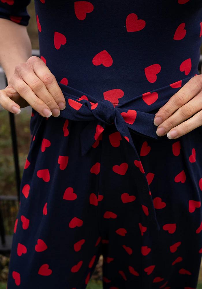 Rubin Heart Print Cotton Jumpsuit - Image 11