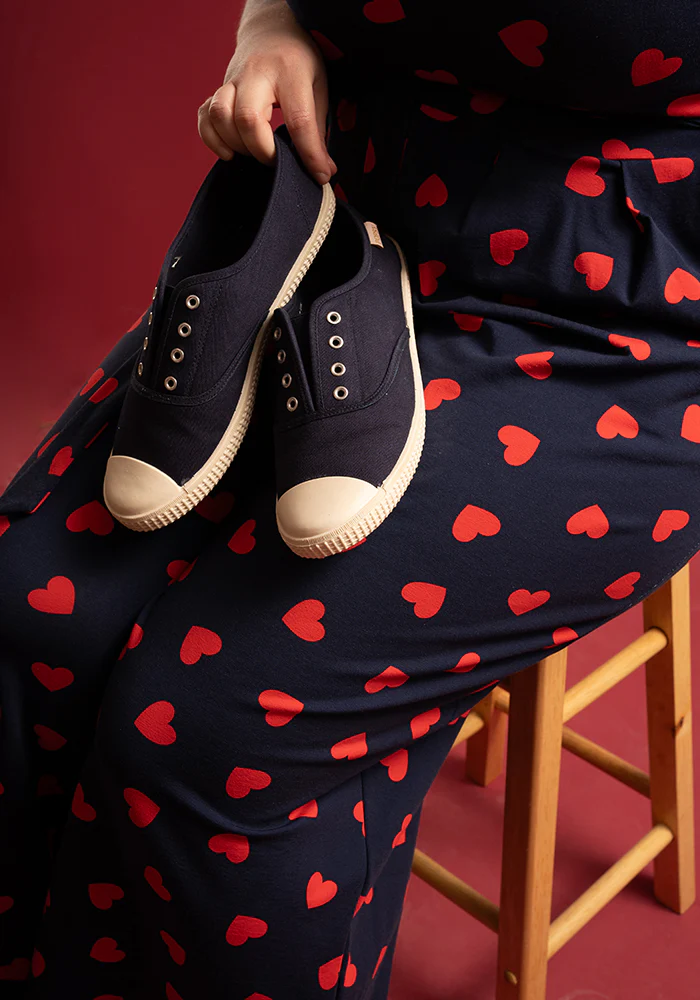 Rubin Heart Print Cotton Jumpsuit - Image 3