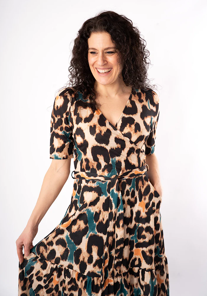 Sereena Large Scale Animal Print Midaxi Dress - Image 6