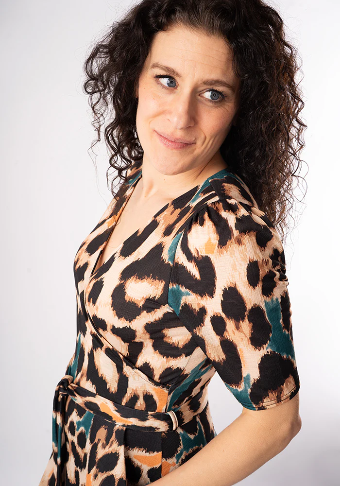 Sereena Large Scale Animal Print Midaxi Dress - Image 8