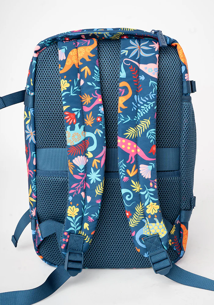 Teal Dinosaur Print Cabin Bag - Image 6