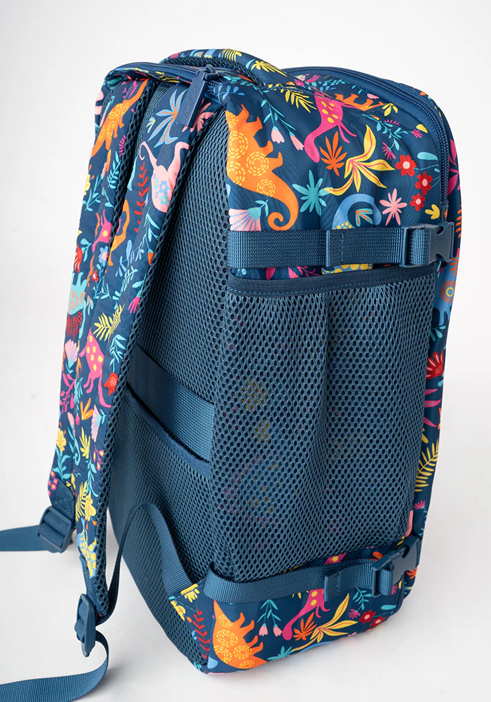 Teal Dinosaur Print Cabin Bag - Image 8
