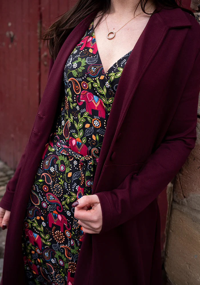 Zuri Elephant Paisley Print Midi Dress - Image 5